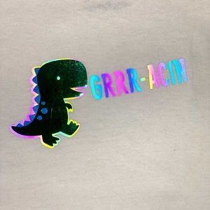 Clothing personalized with reflective vinyl.